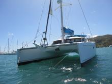 Fountaine Pajot Lavezzi 40 : At anchor in Le Marin